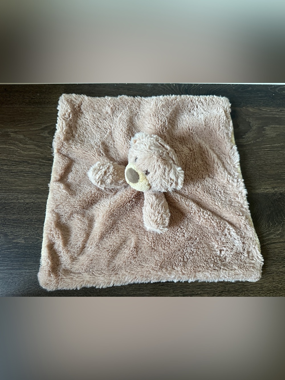 Kellytoy Bear Lovey Lovie Brown Tan Rattle Security Blanket Plush Super Soft